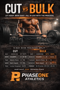 PhaseOne Cutting vs Bulking Program